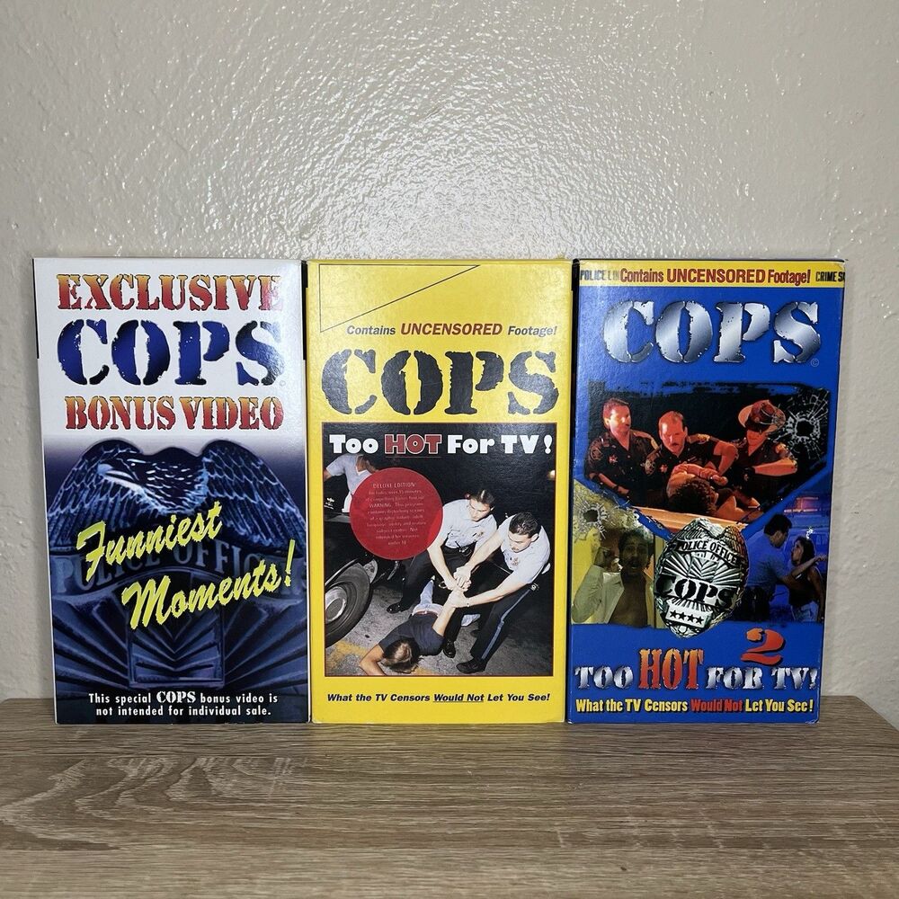 VHS COPS: Too Hot for TV Vol.1 And Vol.2, Funniest Moments